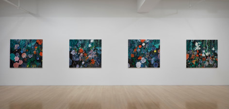 Installation view of Eric Aho: Wild Meadow