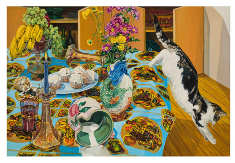 Scat!, 1986. Oil on canvas, 54 x 85 inches