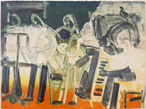 Untitled (Jazz), c. 1975 Monotype on paper 22 1/4 x 29 3/4 inches