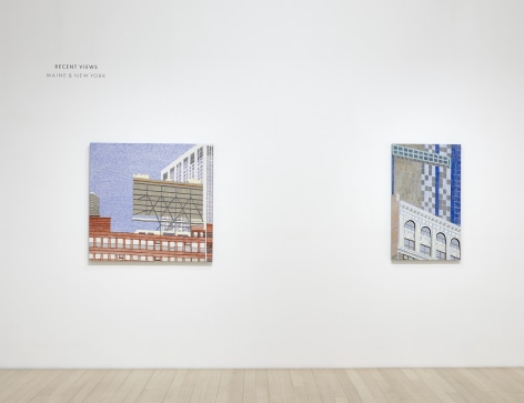 Installation view of Yvonne Jacquette: Recent Views, Maine &amp; New York