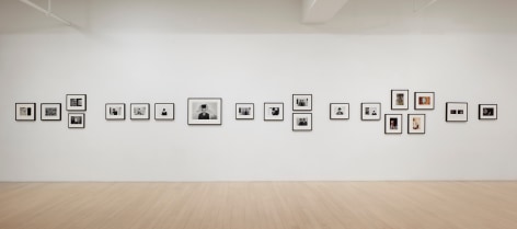 Installation view of Magritte + Warhol by Duane Michals