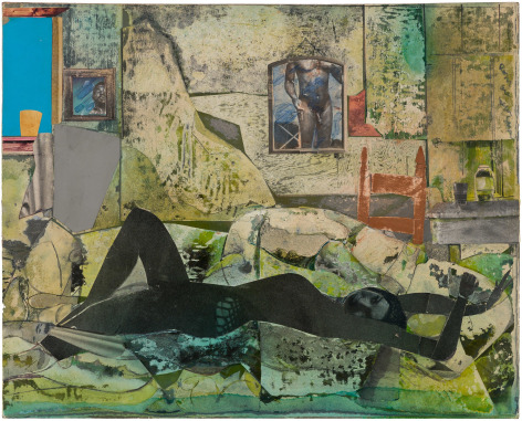 Romare Bearden, Dream Images, 1976. Collage of various papers on fiberboard, 11 3/8 x 14 1/4 inches