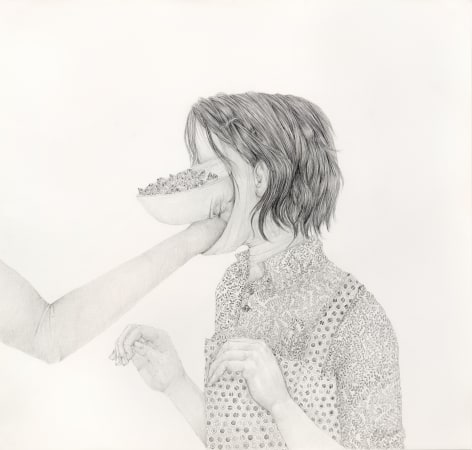 Marion, 2019 Graphite on paper 22 x 23 1/4 inches