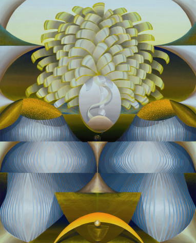 Blue Thunder, 2024 Oil on linen 74 x 60 inches