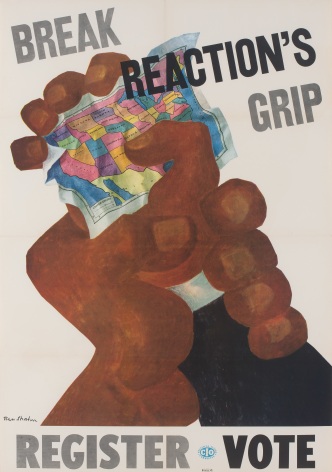 Ben Shahn Break Reaction's Grip, n.d. Offset lithograph 41 1/4 x 29 inches