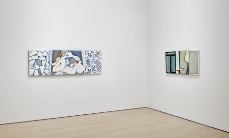 Installation view of Alexi Worth: Thinking in Threes
