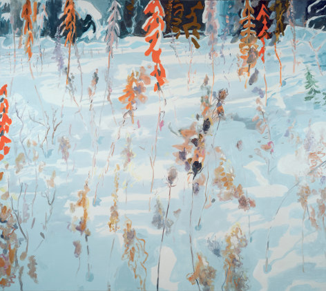 Meadow in New Snow, 2024 Oil on linen 80 x 90 inches