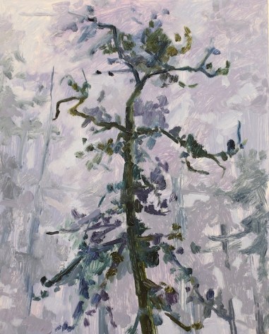 Tree and Night, 2016, Oil on panel