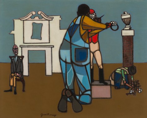 Robert Gwathmey Repainting the Image, n.d. Oil on canvas 15 1/4 x 19 1/2 inches