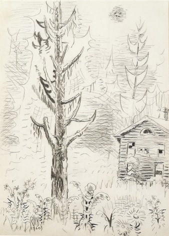 Charles Burchfield, Pine Tree and Star, 1960