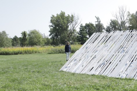 Outdoor installation by Julie Schenkelberg