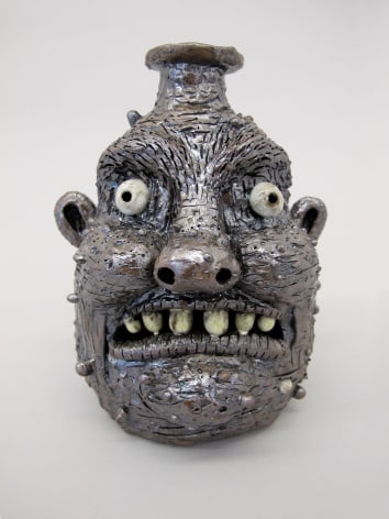 Porcelain face jug by Rebecca Morgan