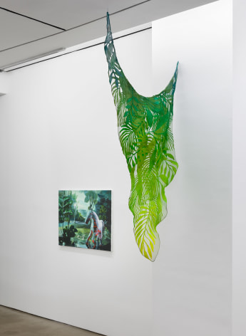 Installation view of &quot;Plastic Garden&quot;, a group exhibition of painting and sculpture