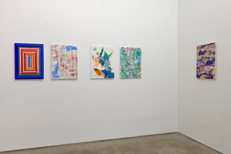 installation of paintings by Todd Kelly