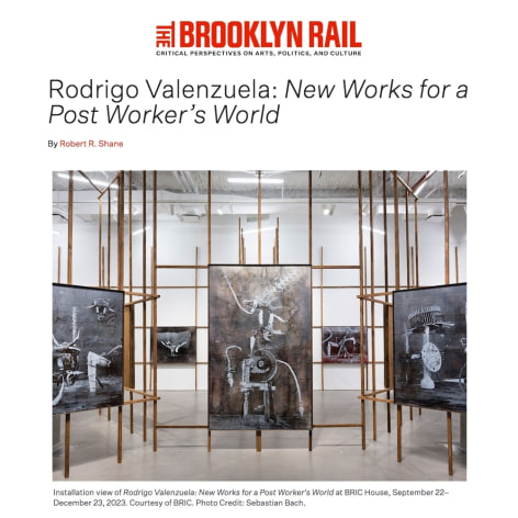 Brooklyn Rail press for Rodrigo Valenzuela
