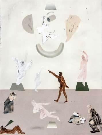 collage on paper