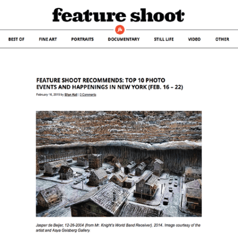 “Feature Shoot Recommends: Top 10 Photo Events and Happenings in New York”