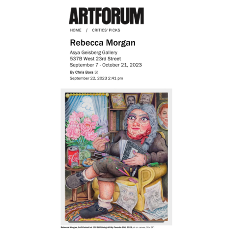 Artforum Critics' Picks: Rebecca Morgan