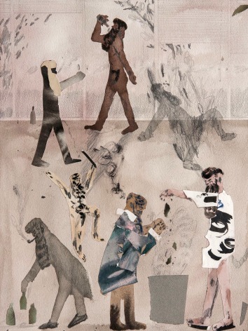 collage work on paper