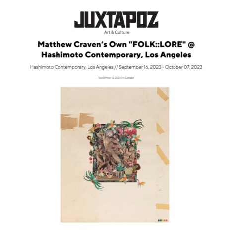 Matthew Craven in Juxtapoz Magazine