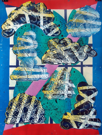 Linocut piece