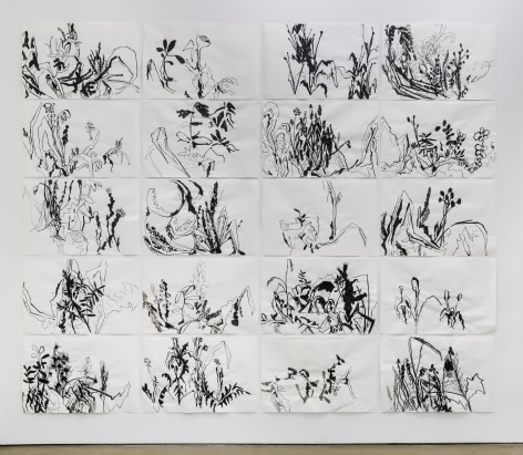 Set of twenty drawings