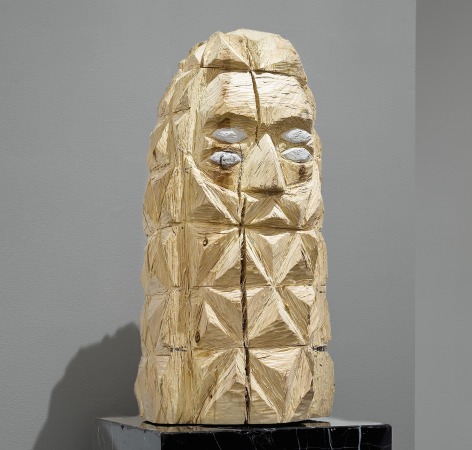 Wood sculpture by Gudmundur Thoroddsen
