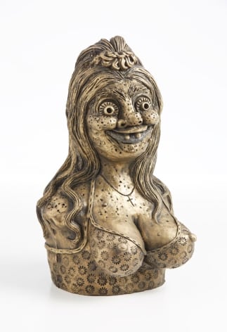 brass bust by Rebecca Morgan
