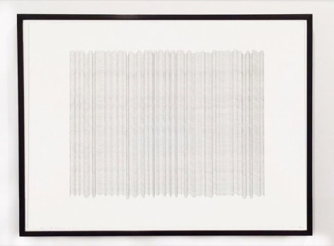 Curtain 8, 2015, graphite on paper