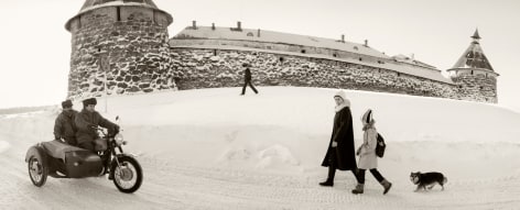 Solovki, White Sea, Russia (Snowy Fortress),&nbsp;1992, Gelatin silver print