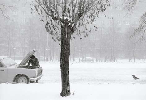 Moscow, Russia (broken down car), 1980