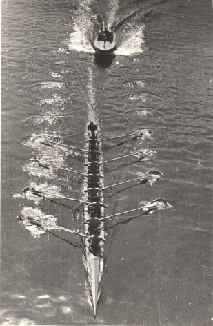 Motor Boat and Eight Oarsmen, 1939, Vintage gelatin silver print