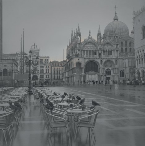 Pigeons on Tables, Venice, 2006​
