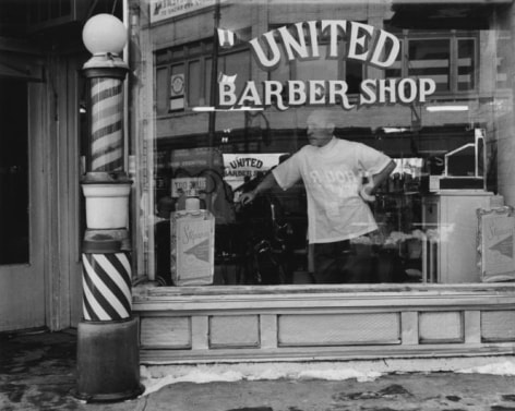 George Tice United Barber Shop, Newark, New Jersey