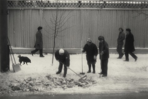 Moscow, Russia (Shoveling Snow),&nbsp;1980, Gelatin silver print
