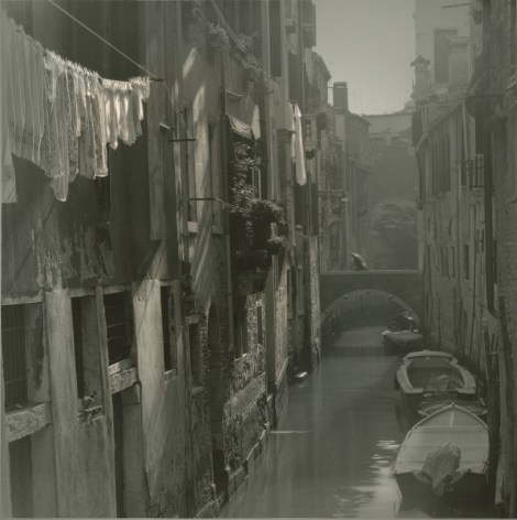 Laundry hanging along canal, Venice, 2006