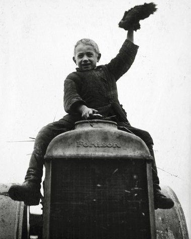 First Tractor, 1926, Gelatin silver print mounted on board