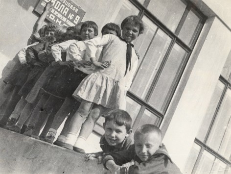 Pioneers from Uritsky School, Moscow,&nbsp;1930sGelatin silver print, printed later6 7/8 x 9 &frac14; in. (17.5 x 23.5 cm)Photographer&rsquo;s stamp on verso