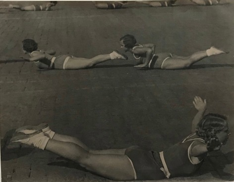 Rhythmic Gymnastics on Red Square, Moscow, 1936, Vintage gelatin silver print
