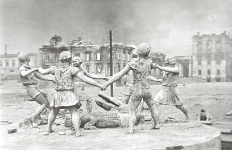 The Destroyed Fountain in Stalingrad, 1942, Gelatin silver print