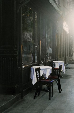 Raoul&#039;s, New York, 1992, Gelatin silver print with applied oil paint