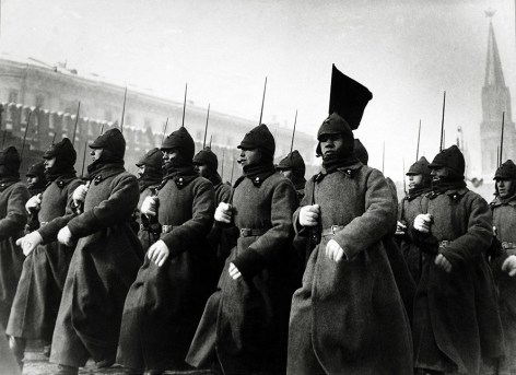Parade on Red Square, Moscow, May 1,1926, Gelatin silver print mounted on board