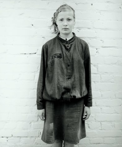 Blond girl in juvenile prison, Russia, 2003