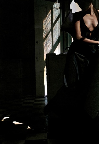 Reflection, 1977, Gelatin silver print with applied oil paint