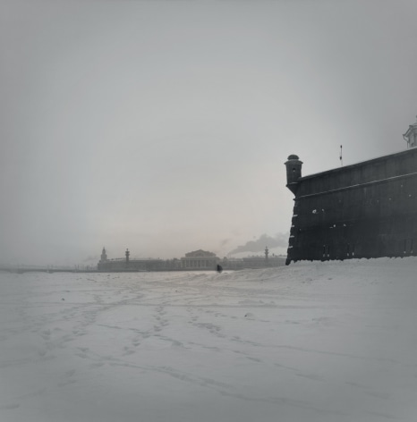 Frozen Neva River Near Peter and Paul Fortress, St. Petersburg, 1996