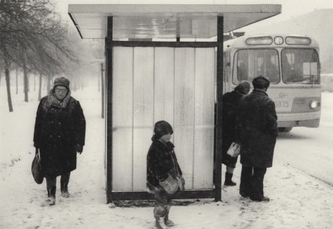 Moscow, Russia (Bus Stop),&nbsp;1980, Gelatin silver print