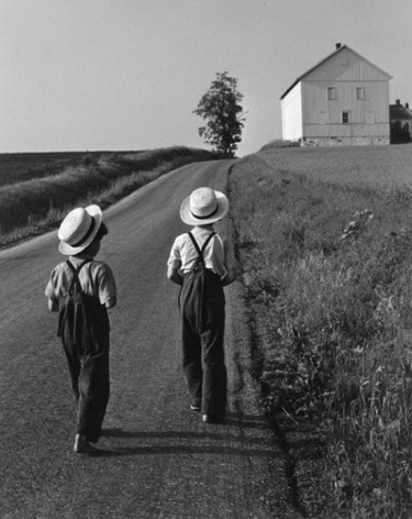George Tice, Two Amish Boys, Lancaster, Pennsylvania