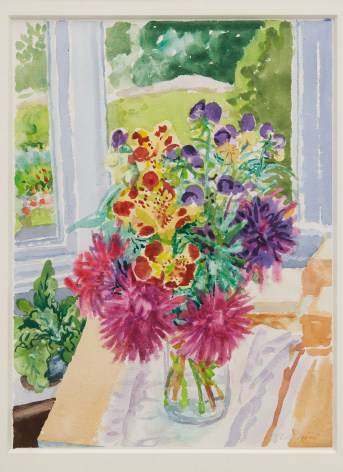 Nell Blaine Monkey Flowers, Astersand Violas, 1986
