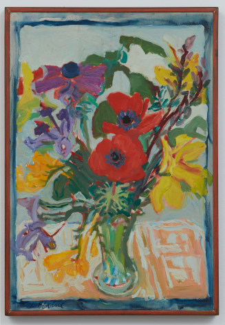 Nell Blaine Red Flowers, 1964