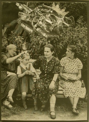 Jess (Collins) Untitled (Four Women on Park Bench), Caesar's Gate &quot;Rumors&quot;, 1955
